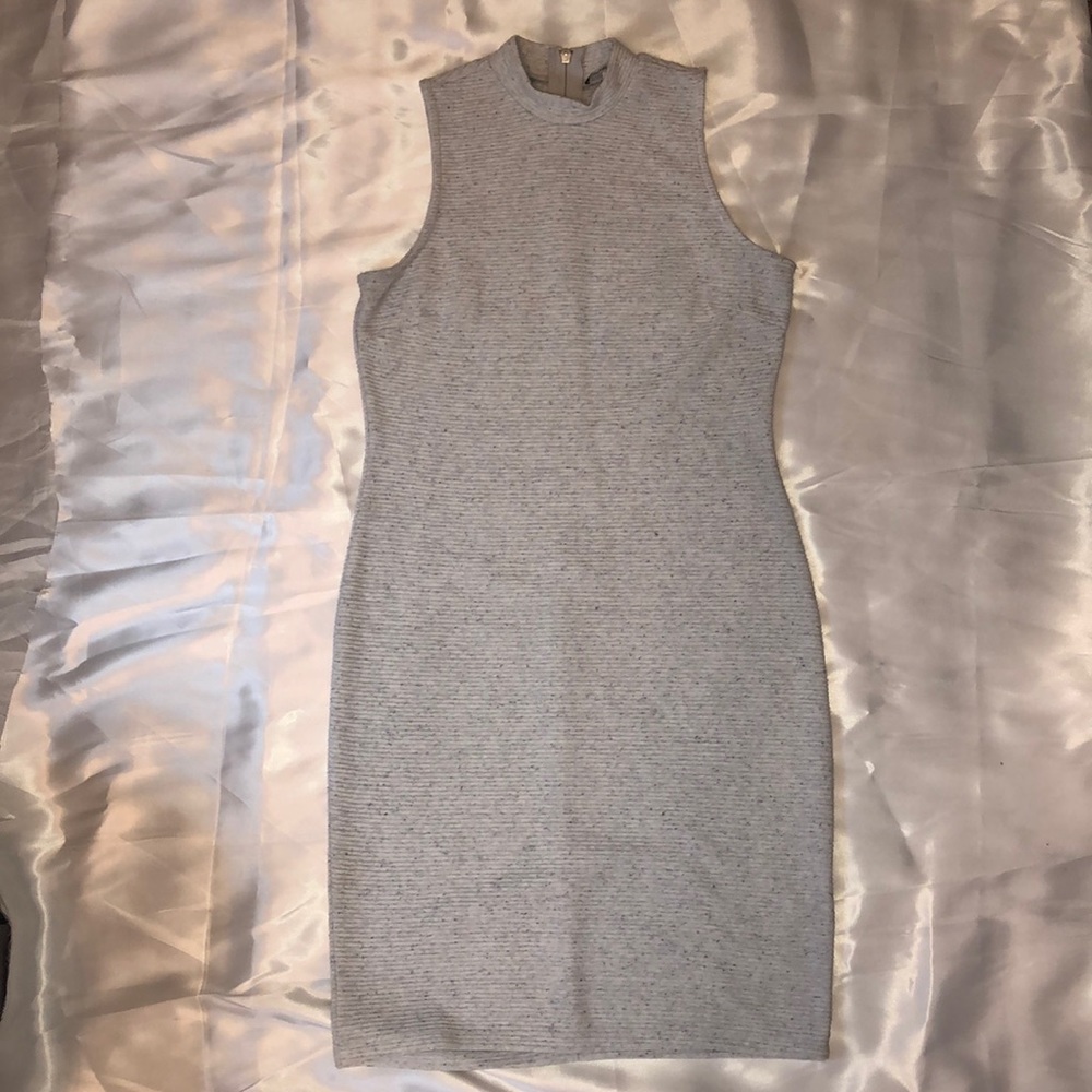 Ribbed Speckled Grey and Black Tunic